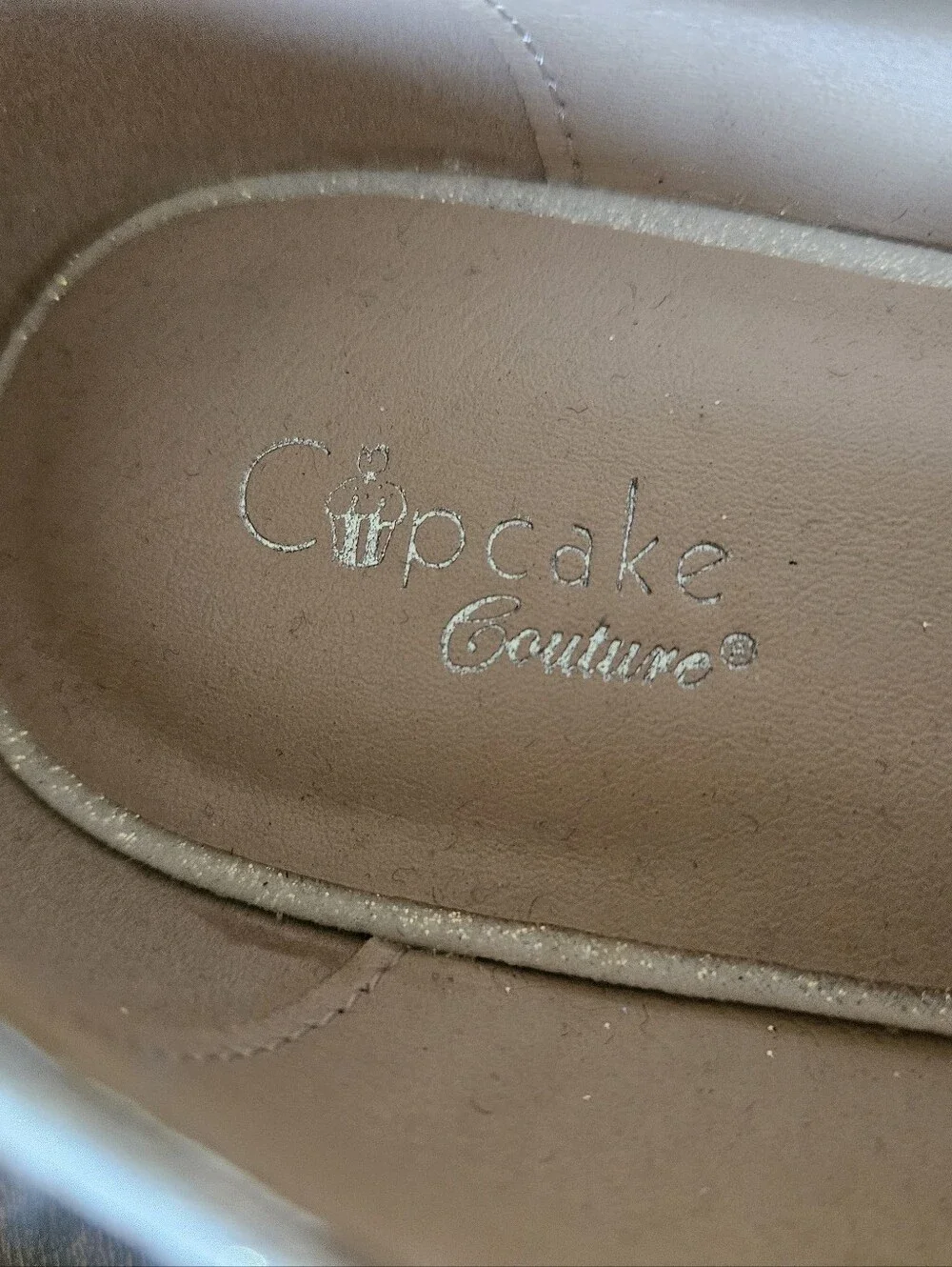Cupcake Couture Sparkly Silver Mary Jane Shoes with Butterfly Accent Size 4